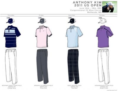 Anthony Kim U.S. Open Apparel