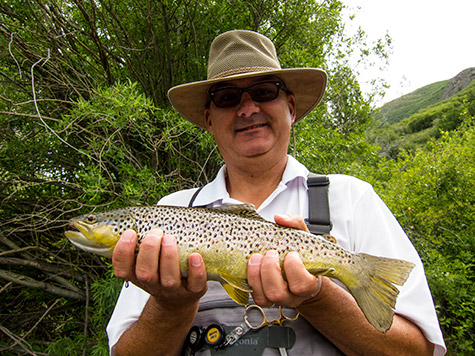 My first catch.. a brown trout...