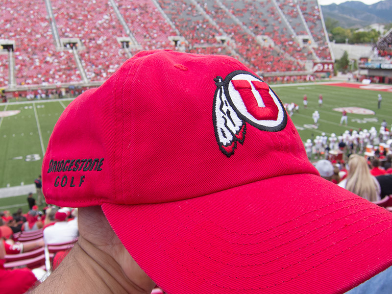 Bridgestone Golf hat with Utes logo  = beautiful!