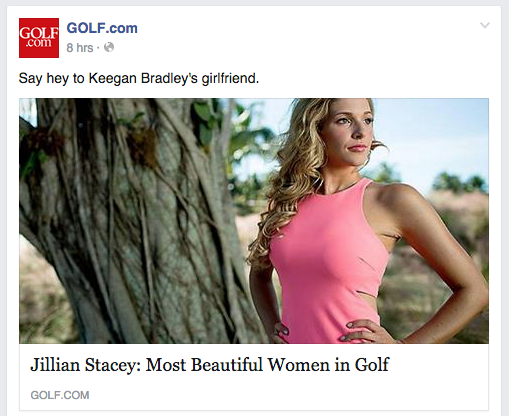 Good for golf? Probably not.  Good for hits and clickbait?  Absolutely