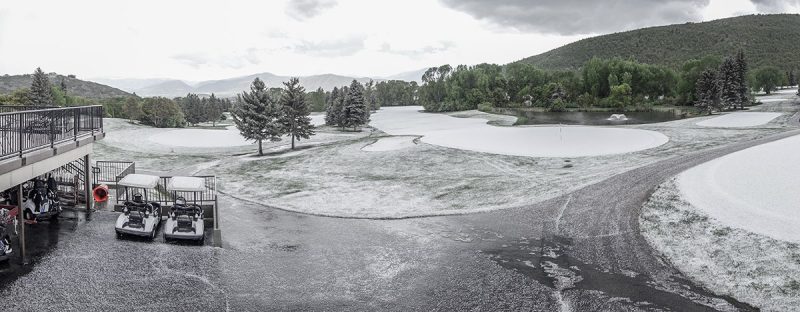 Hail Storm at Wasatch Mountain State Park Golf Course