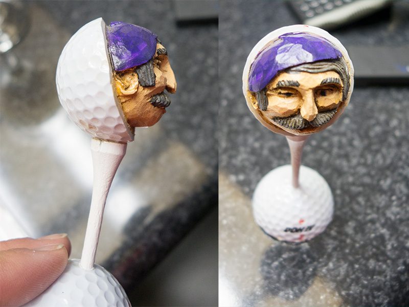 Carved Golf Ball