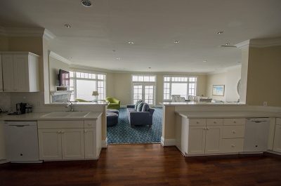 Penthouse Suite Kitchen and Living Areas