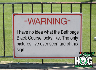 Bethpage Black Course Sign